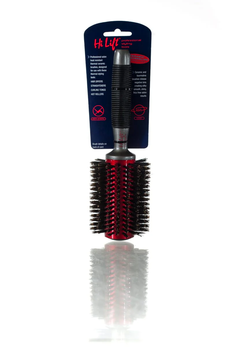 HI LIFT PROFESSIONAL Super Grip Ceramic Tourmaline 100% Boar Bristle Brush | Various Sizes - Image 5