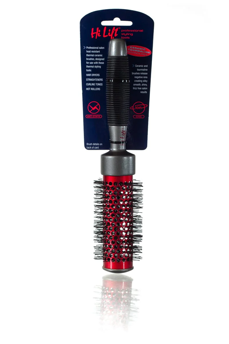 HI LIFT PROFESSIONAL Super Grip Ceramic Tourmaline Hot Tube Brush | Various Sizes - Image 6