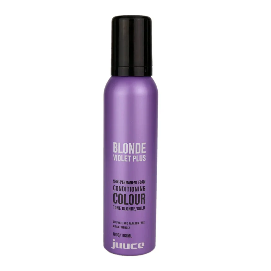JUUCE BLONDE VIOLET SEMI-PERMANENT FOAM CONDITIONING COLOUR 100G (SD)