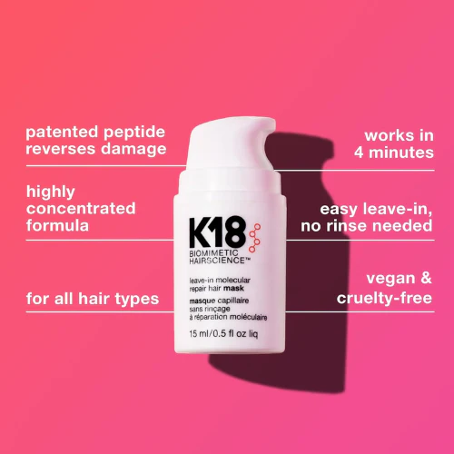 K18 LEAVE-IN MOLECULAR REPAIR HAIR MASK 15ML - Image 3