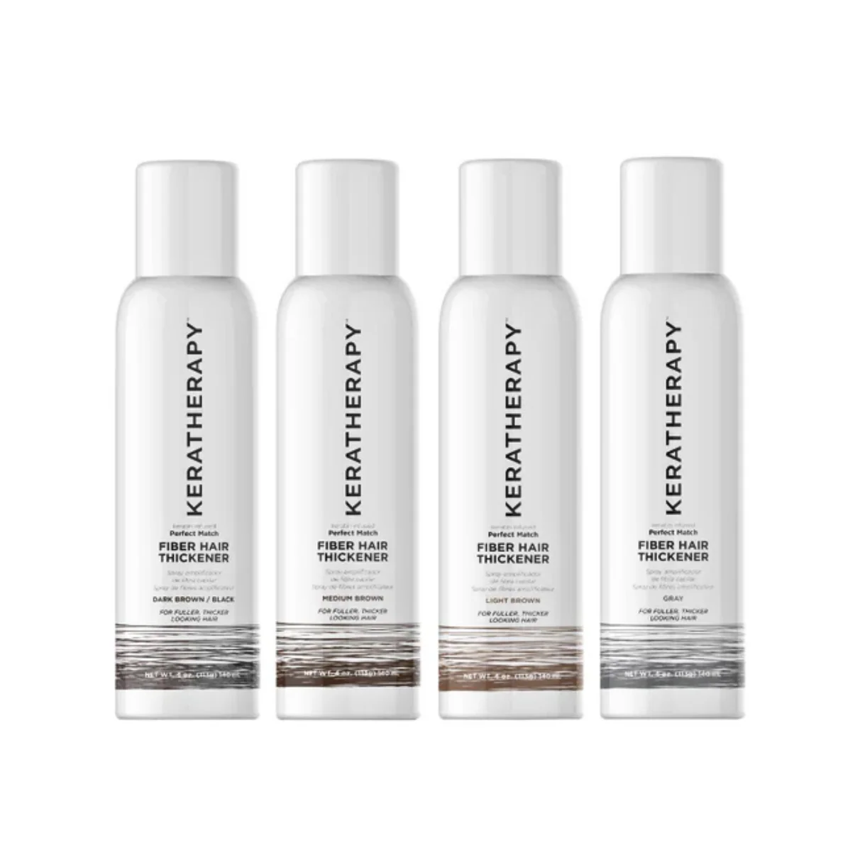 KERATHERAPY Perfect Match Fiber Hair Thickener 113g | 113g/151ml, Various Colours