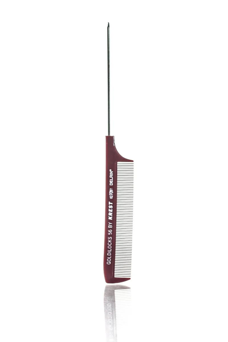 KREST GOLDILOCKS NO. G56 STAINLESS STEEL TAIL COMB