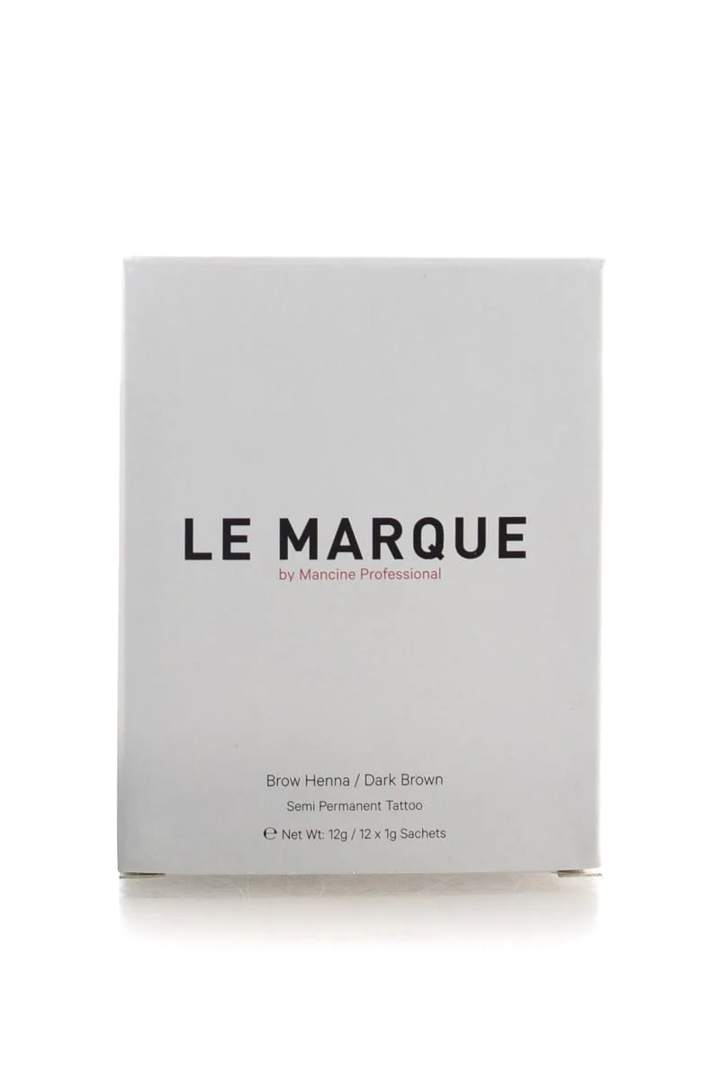 MANCINE PROFESSIONAL Le Marque Brow Henna Semi Permanent Tattoo 12x 1g Sachets | 12g, Various Colours - Image 3