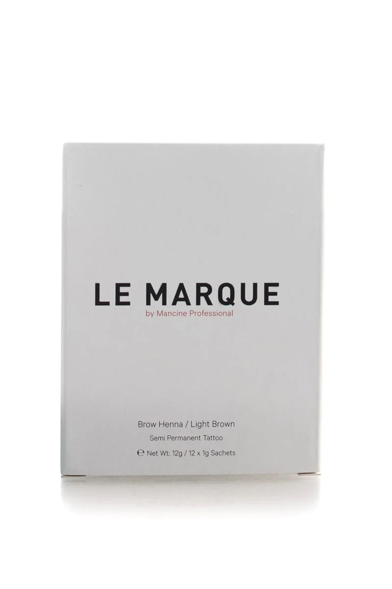 MANCINE PROFESSIONAL Le Marque Brow Henna Semi Permanent Tattoo 12x 1g Sachets | 12g, Various Colours - Image 4