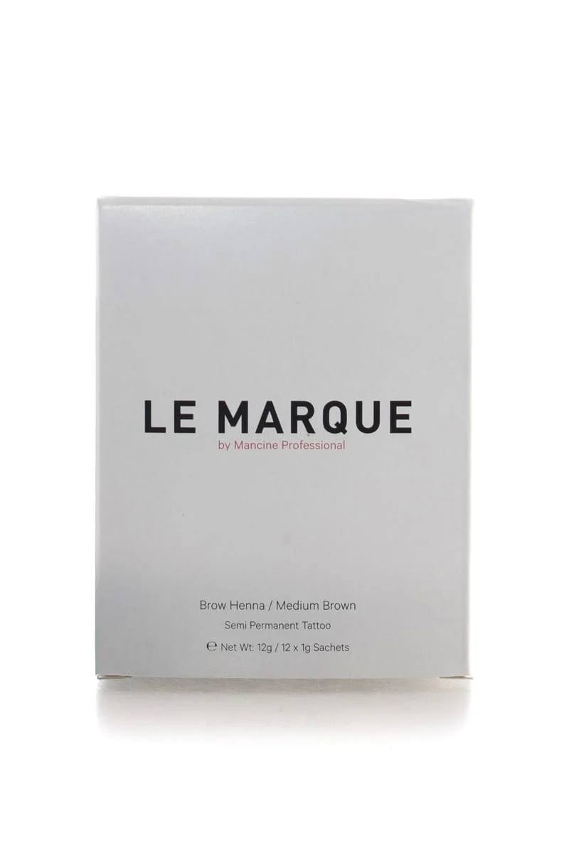 MANCINE PROFESSIONAL Le Marque Brow Henna Semi Permanent Tattoo 12x 1g Sachets | 12g, Various Colours - Image 5
