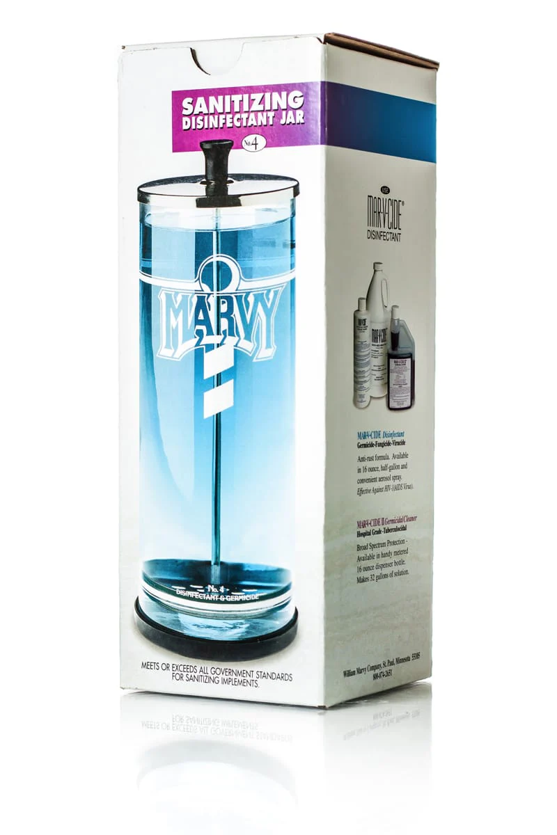 MARVY SANITIZING DISINFECTANT JAR 1.1L GLASS JAR - SJ4