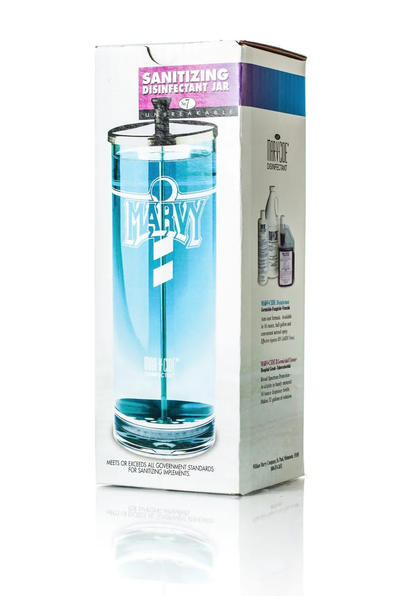 MARVY SANITIZING DISINFECTANT JAR 1.2L GLASS JAR - SJ7