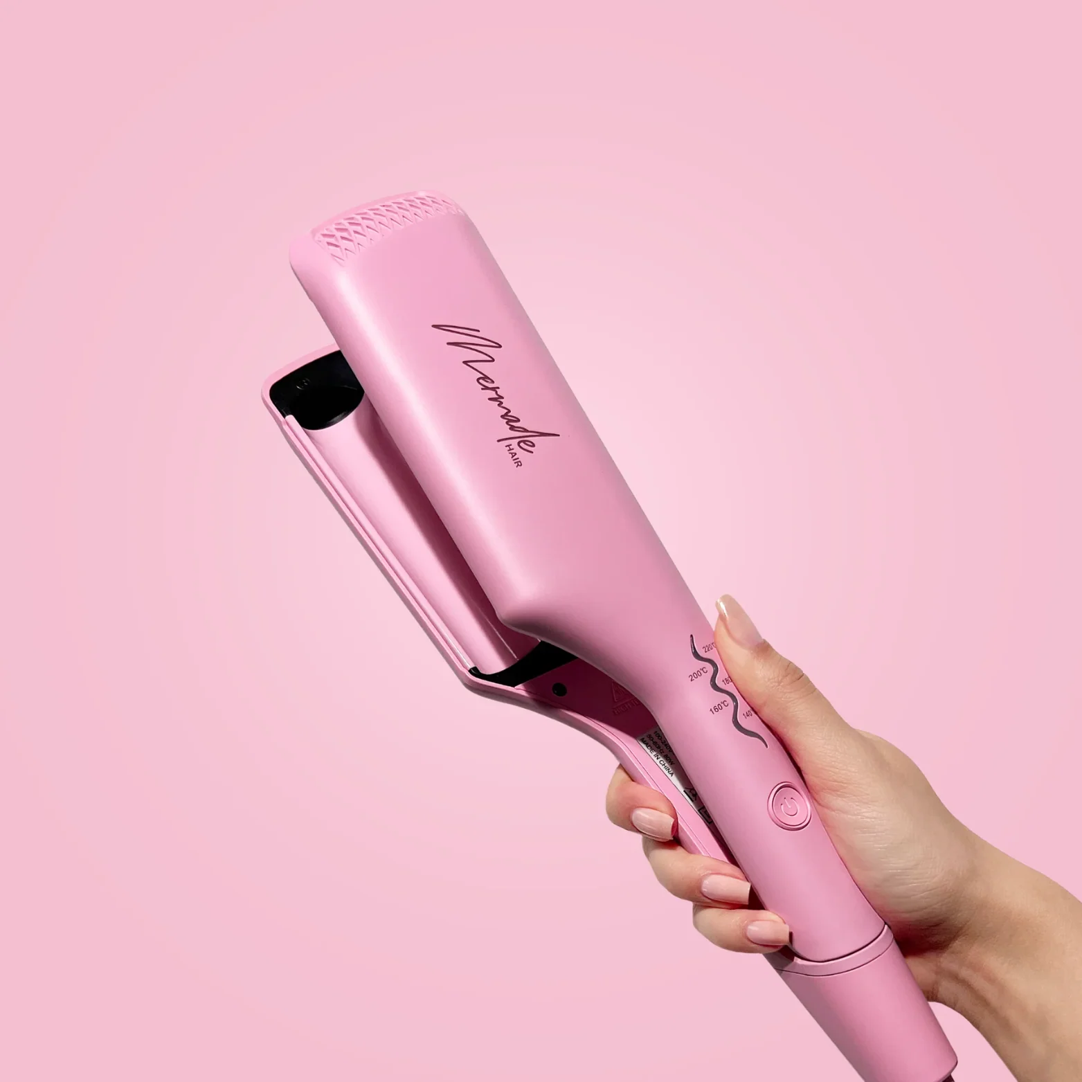 MERMADE HAIR THE DOUBLE WAVER 25MM/1" MINI BARRELS | PINK - Image 3