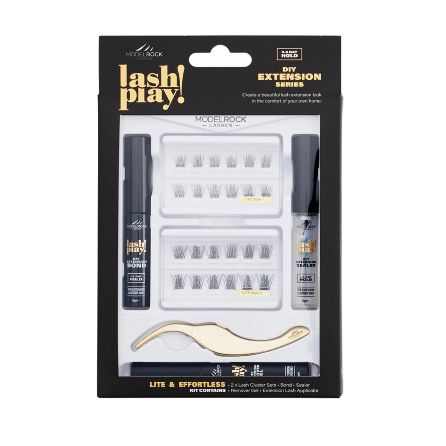 MODEL ROCK LASH PLAY DIY AT HOME LASH EXTENSION KIT LITE & EFFORTLESS