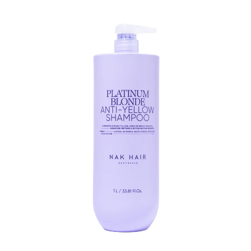 NAK HAIR Platinum Blonde Anti-Yellow Shampoo | Various Sizes - Image 3