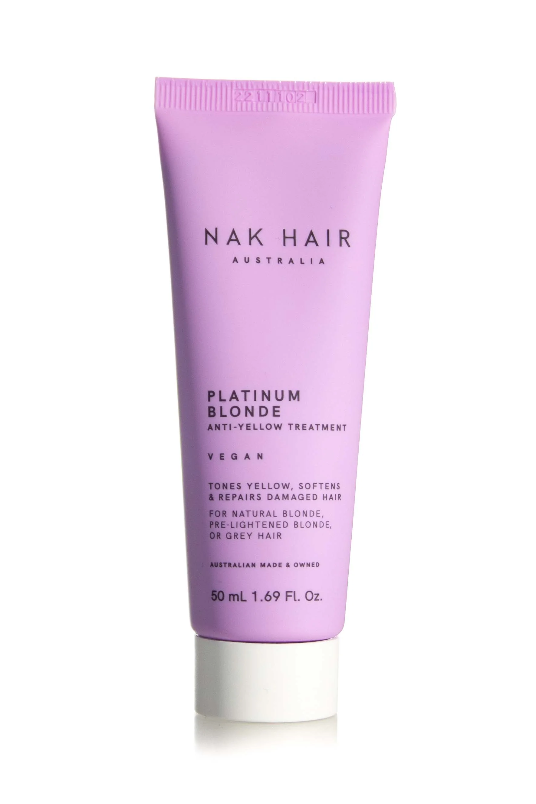 NAK HAIR Platinum Blonde Anti-Yellow Treatment | Various Sizes *CLEARANCE - Image 2