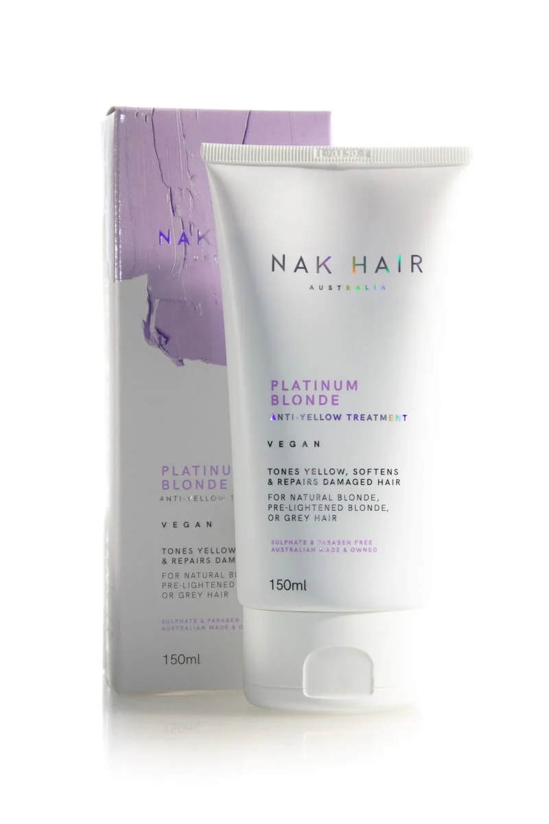 NAK HAIR Platinum Blonde Anti-Yellow Treatment | Various Sizes *CLEARANCE - Image 3