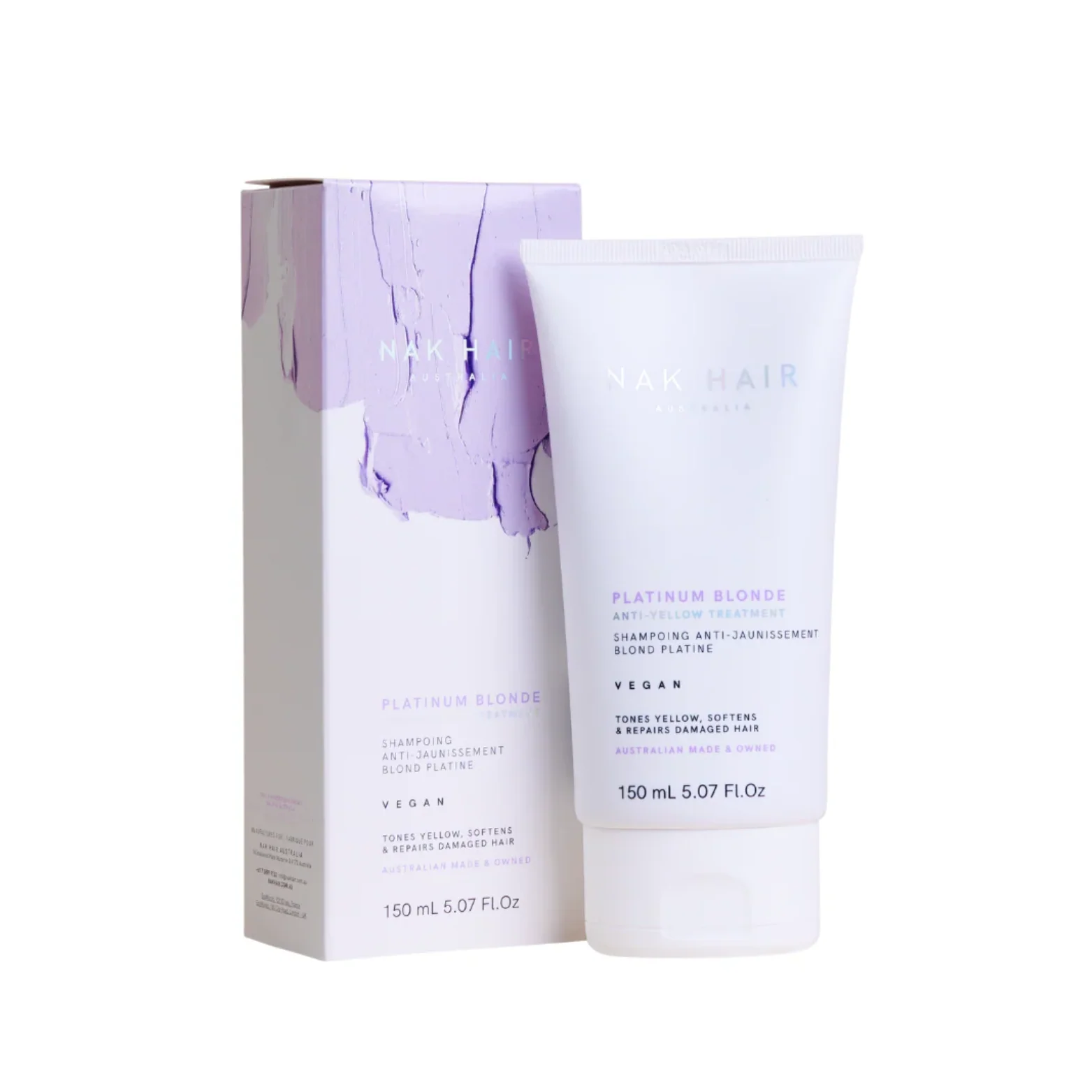 NAK HAIR Platinum Blonde Anti-Yellow Treatment | Various Sizes *CLEARANCE - Image 4