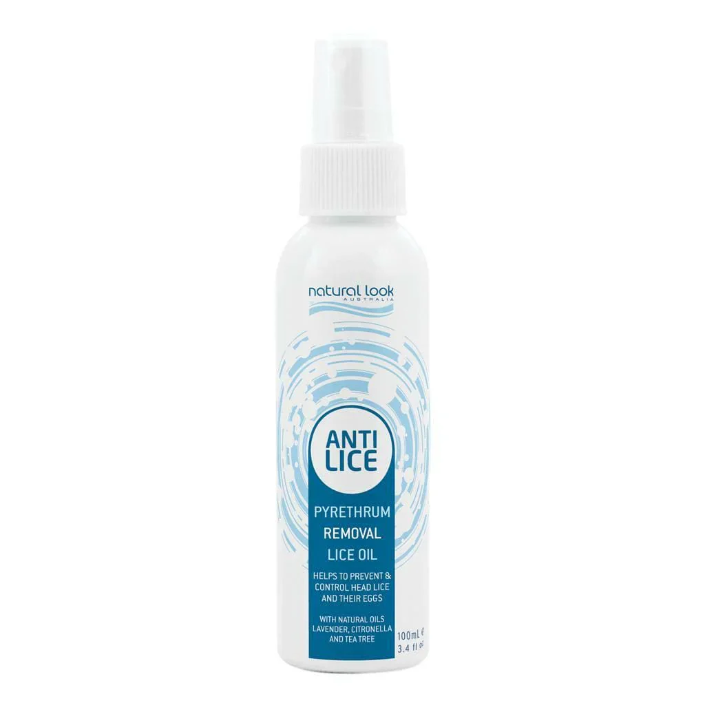 NATURAL LOOK ANTI LICE PYRETHRUM REMOVAL LICE OIL 100ML