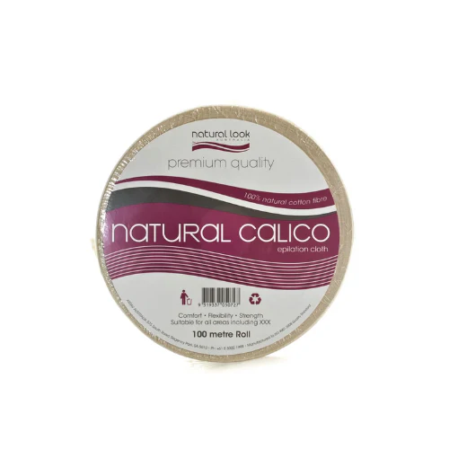 NATURAL LOOK NATURAL CALICO EPILATION CLOTH 100M ROLL