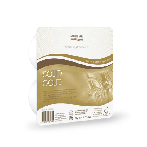 NATURAL LOOK ORGANIC GOLD SOLID WAX 1KG