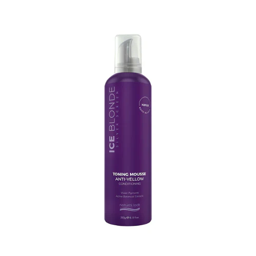 NATURAL LOOK SILVER SCREEN ICE BLONDE CONDITIONING MOUSSE 250G