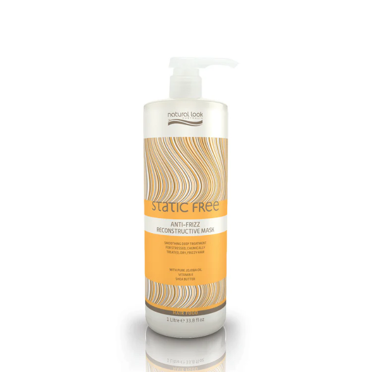 NATURAL LOOK Static Free Anti-Frizz Reconstructive Mask | Various Sizes - Image 2