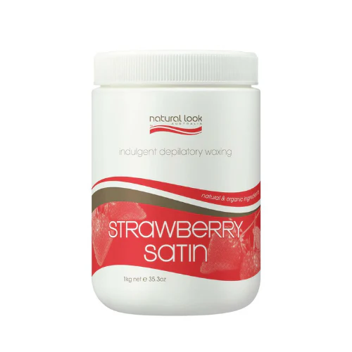 NATURAL LOOK STRAWBERRY SATIN STRIP WAX 1KG