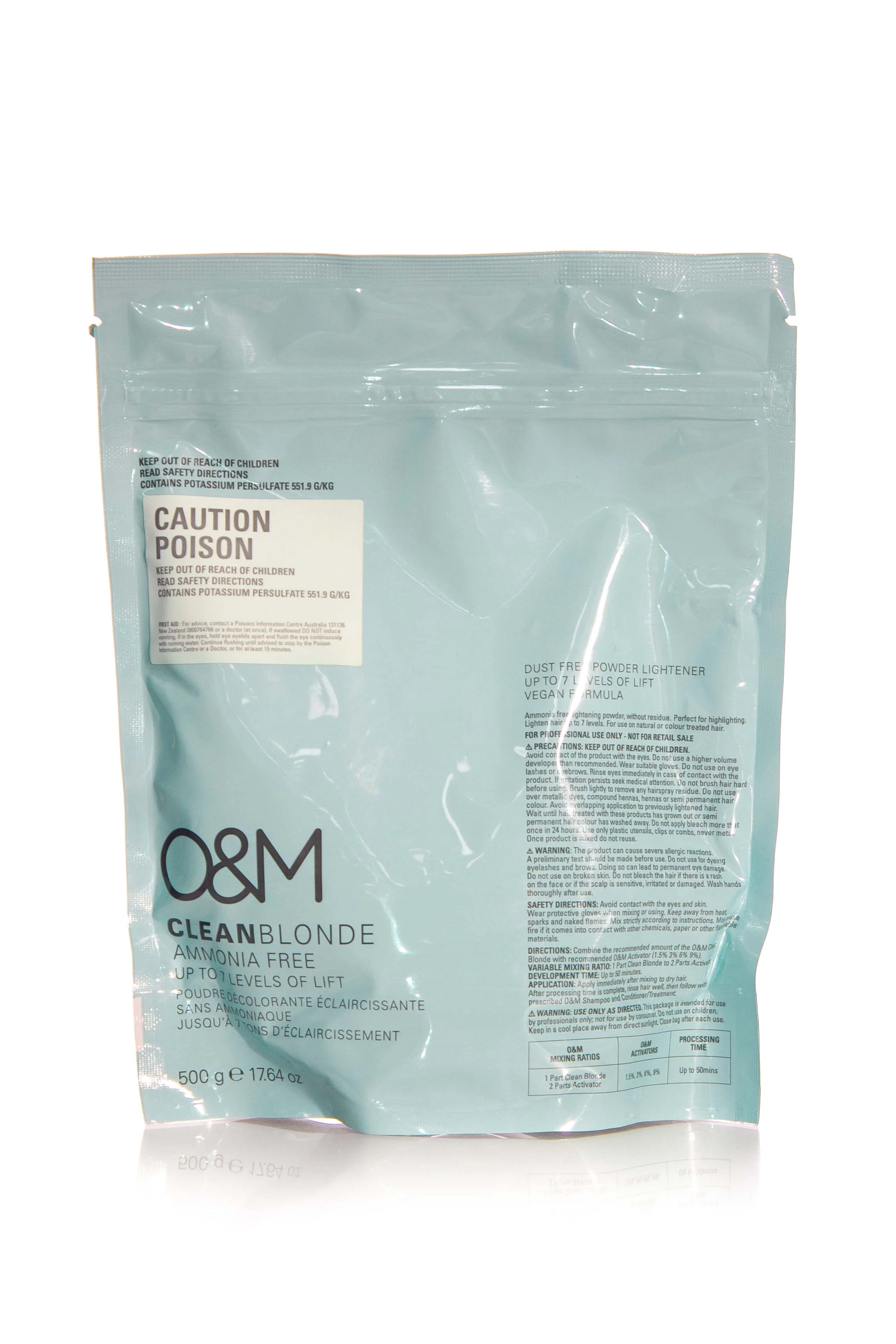 O&M CLEAN BLONDE Ammonia Free Powder Lightener | Various Sizes - Image 3