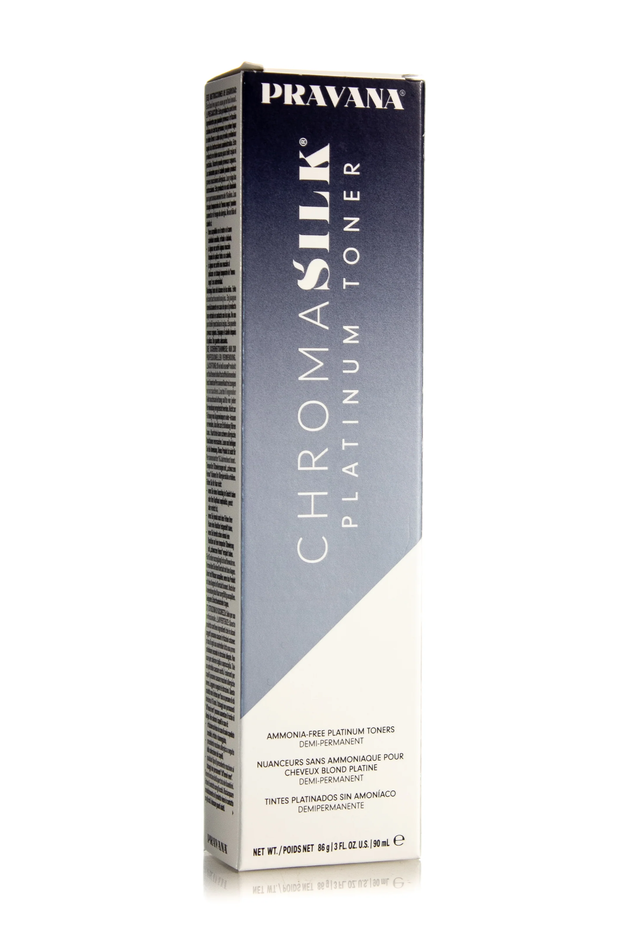 PRAVANA CHROMASILK PLATINUM TONER 90ML SMOKE - Image 2