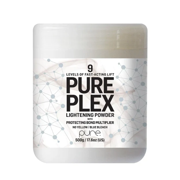 PURE EVOLVE PLEX LIGHTENING POWDER 9 LEVELS OF FAST-ACTING LIFT BLUE BLEACH 500G (SD)