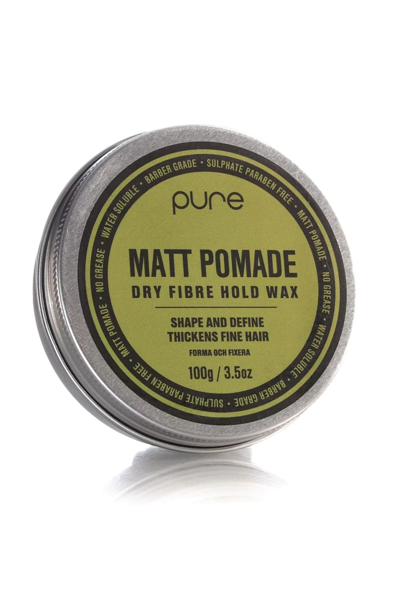 PURE MATT POMADE DRY FIBRE HOLD WAX 85G (SD)