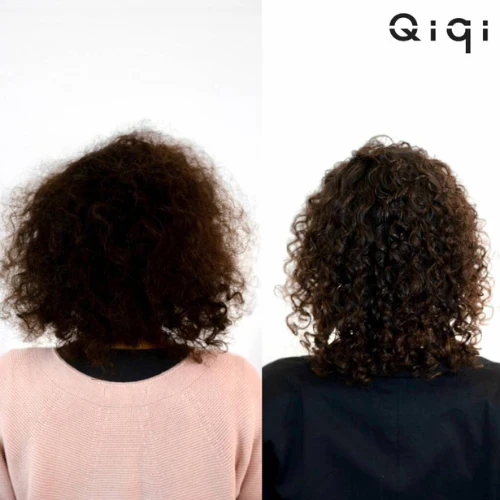 QIQI PERMANENT STRAIGHTENING & SOFTENING SOLUTION WAVY & CURLY 150G - Image 2