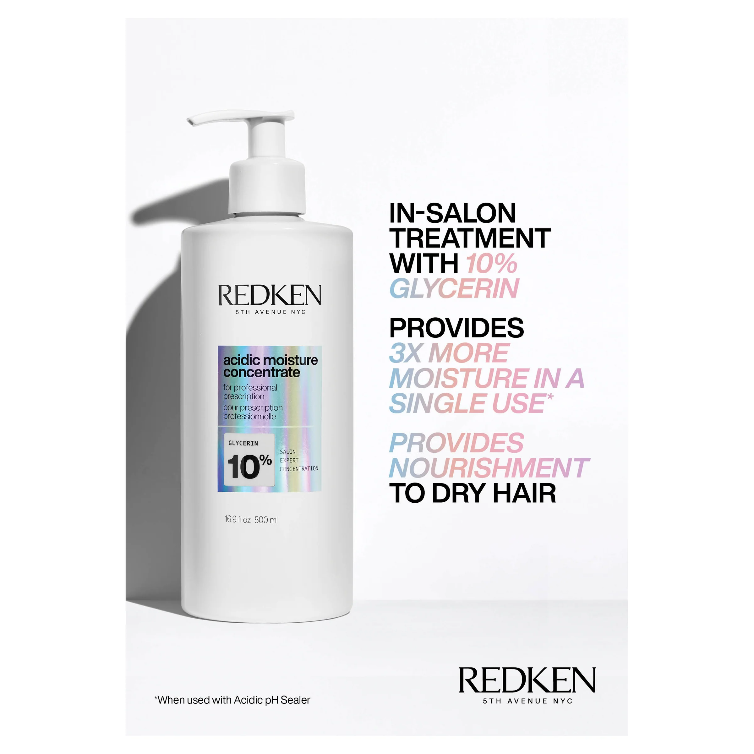 REDKEN ACIDIC MOISTURE CONCENTRATE 500ML - Image 2