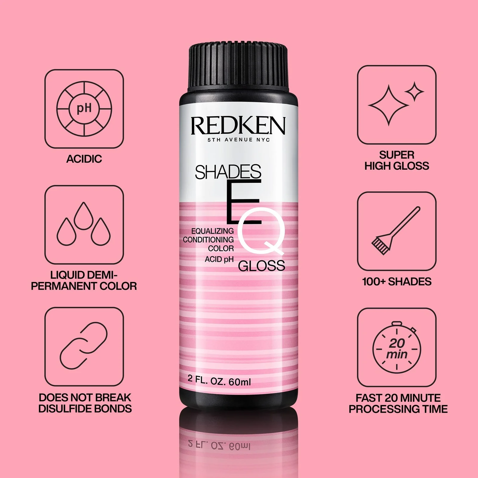 REDKEN SHADES EQ DEMI-PERMANENT GLOSS 60ML 08V - Image 3