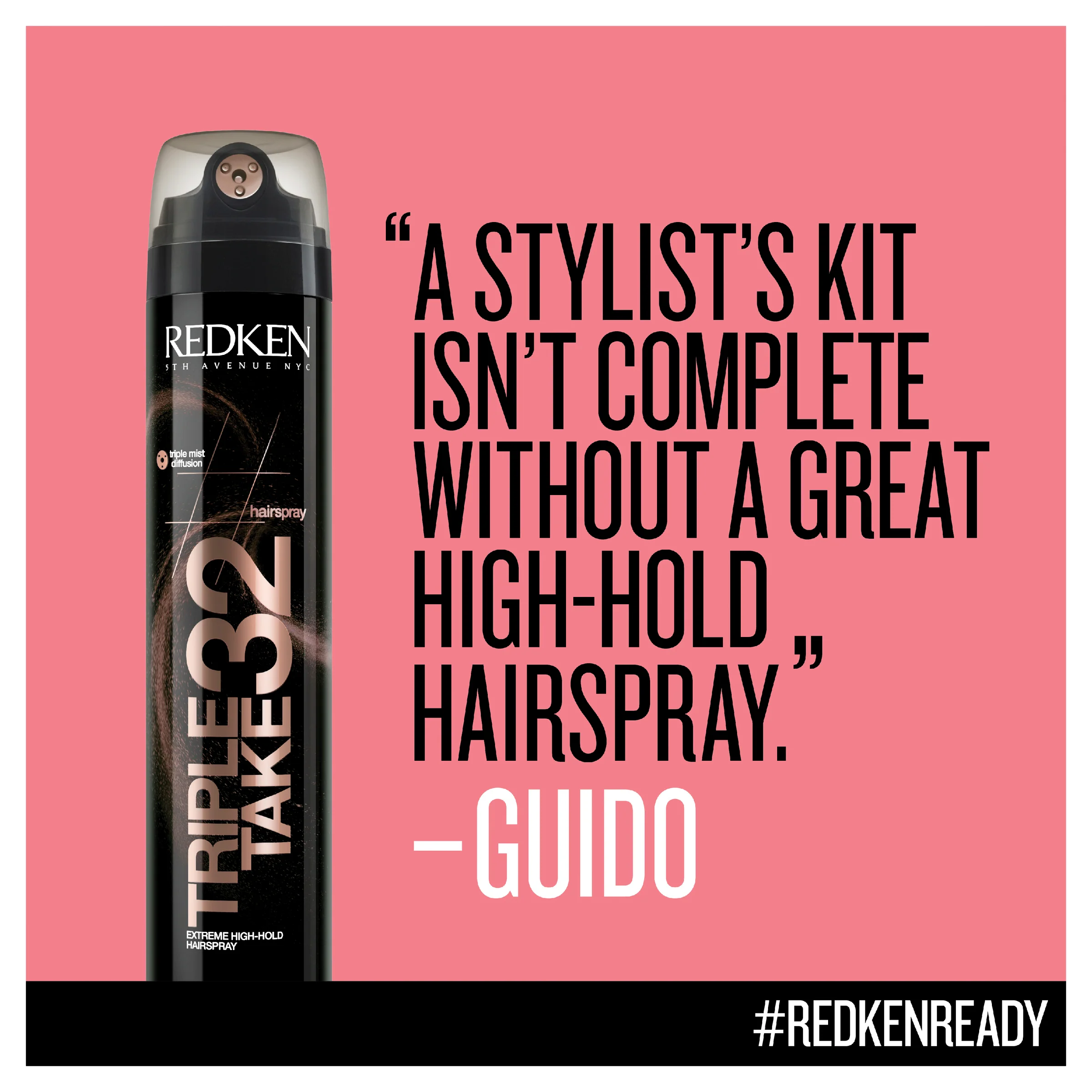 REDKEN 32 MAX HOLD TRIPLE TAKE HAIRSPRAY 255G - Image 3