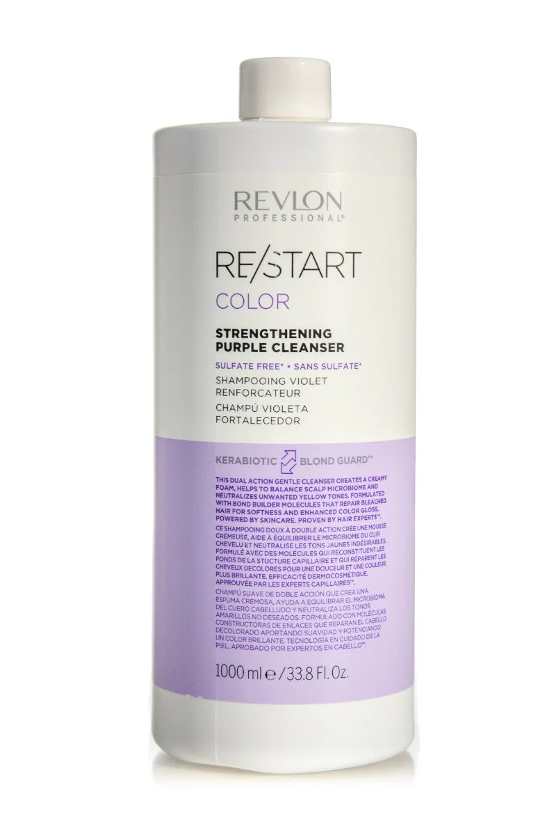 REVLON RESTART Color Strengthening Purple Cleanser | Various Sizes - Image 3