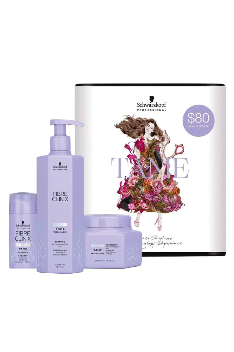SCHWARZKOPF 2020 FIBRE CLINIX TAME TRIO PACK