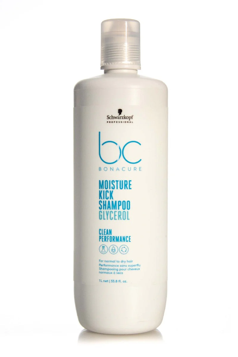 SCHWARZKOPF BONACURE CLEAN PERFORMANCE MOISTURE KICK SHAMPOO 1L - Image 3