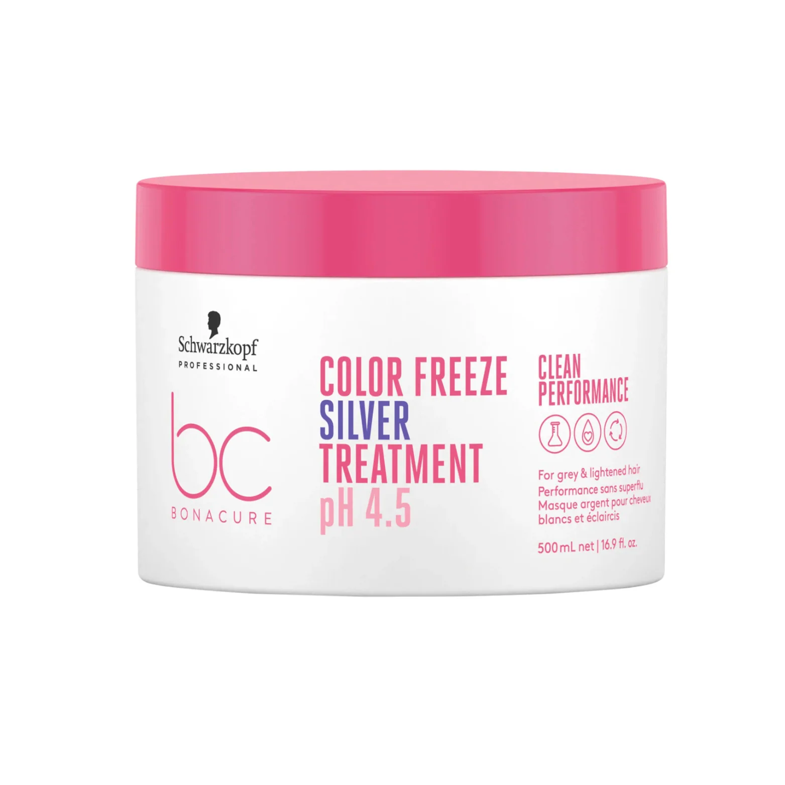 SCHWARZKOPF BONACURE Clean Performance Ph 4.5 Color Freeze Silver Treatment | Various Sizes