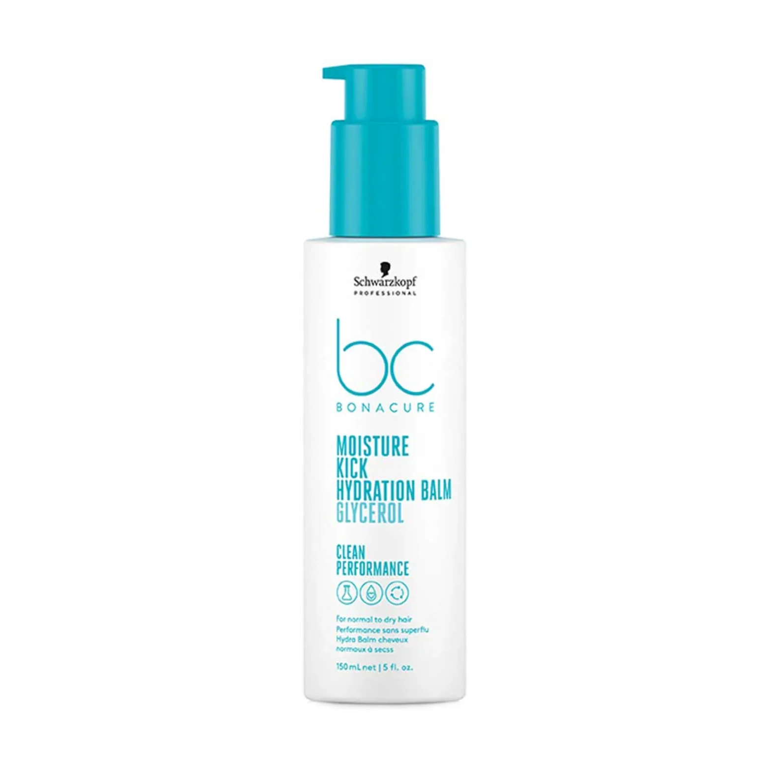 SCHWARZKOPF BONACURE CLEAN PERFORMANCE MOISTURE KICK HYDRATION BALM 150ML