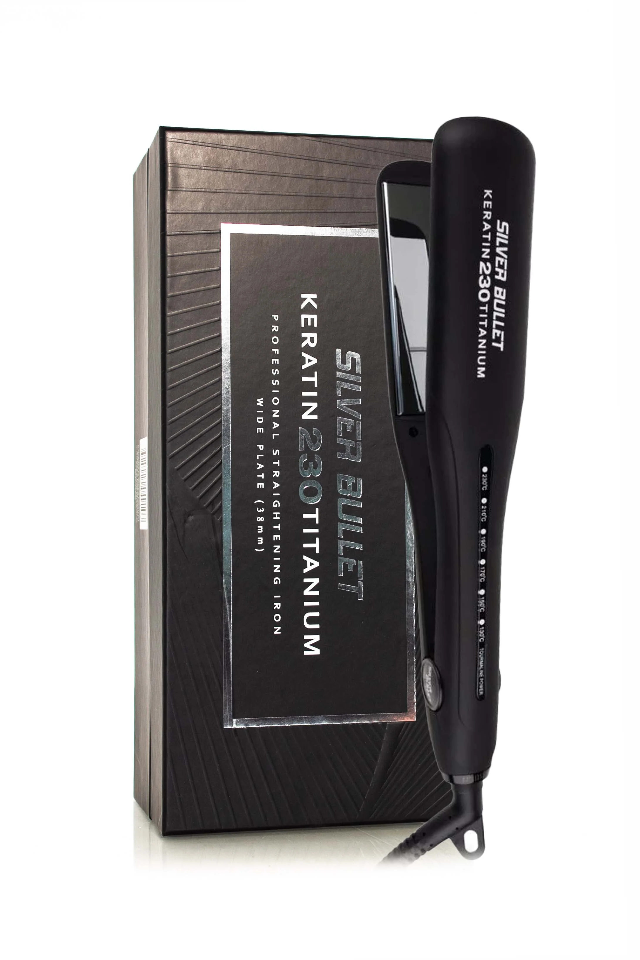 SILVER BULLET KERATIN 230 SILVER TITANIUM WIDE PLATE STRAIGHTENER - Image 2