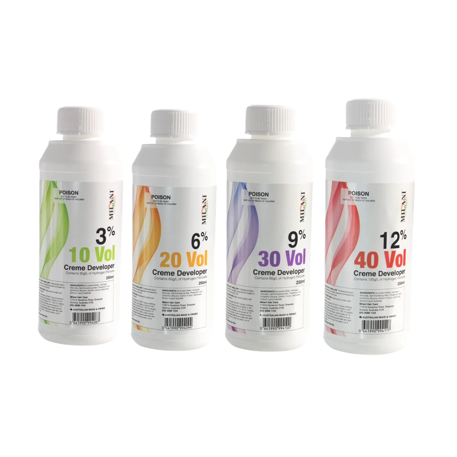 SIRRAY Creme Peroxide  |  Various Sizes And Colours