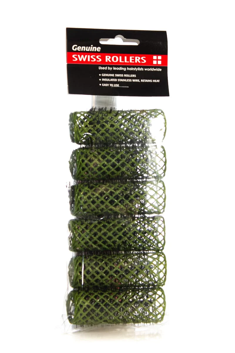 Swiss Brush Rollers  6 Pack  |  Various Sizes And Colours - Image 3