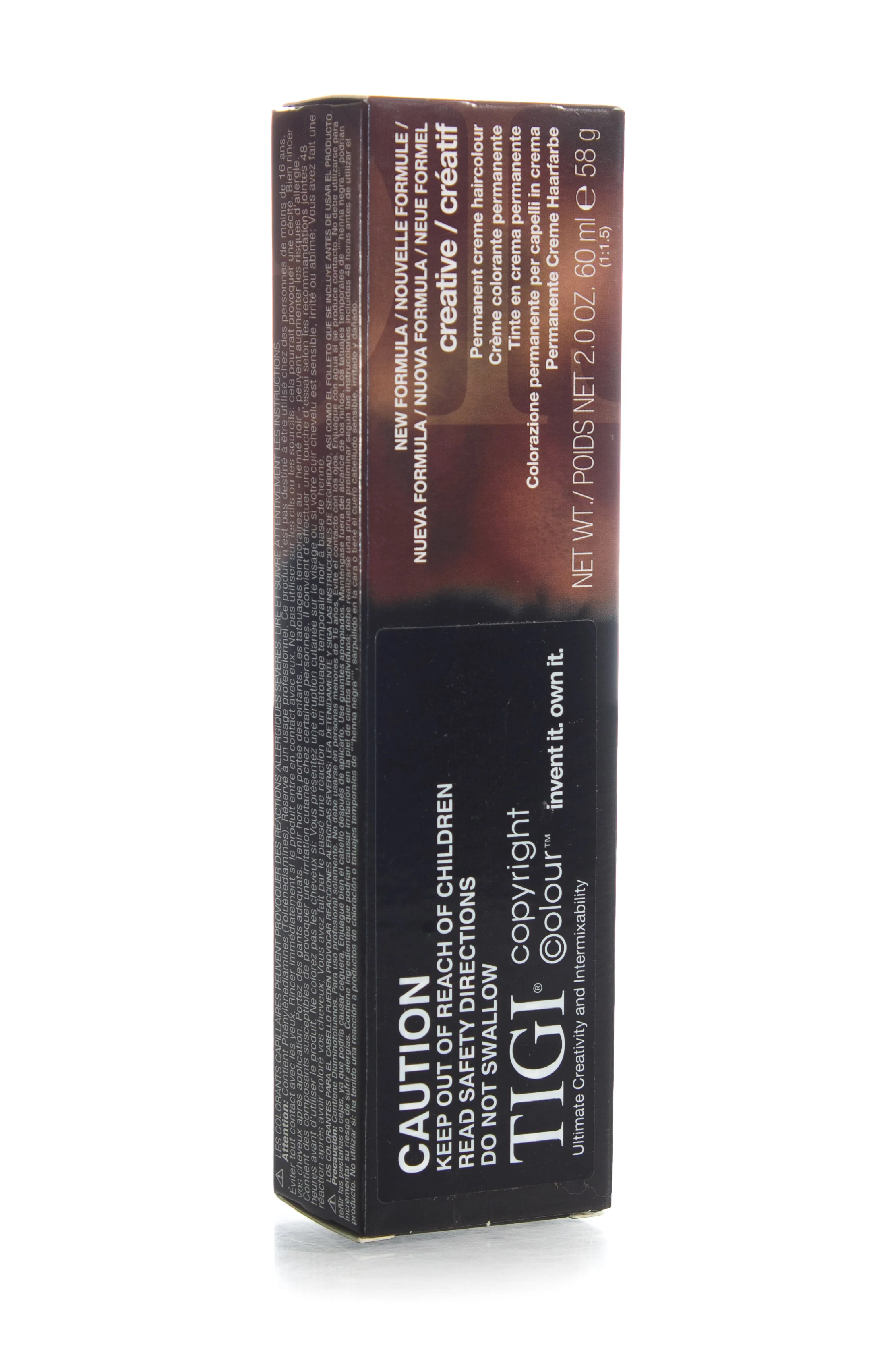 TIGI COPYRIGHT COLOUR CREATIVE PERMANENT 60ML 5/5 *CLEARANCE