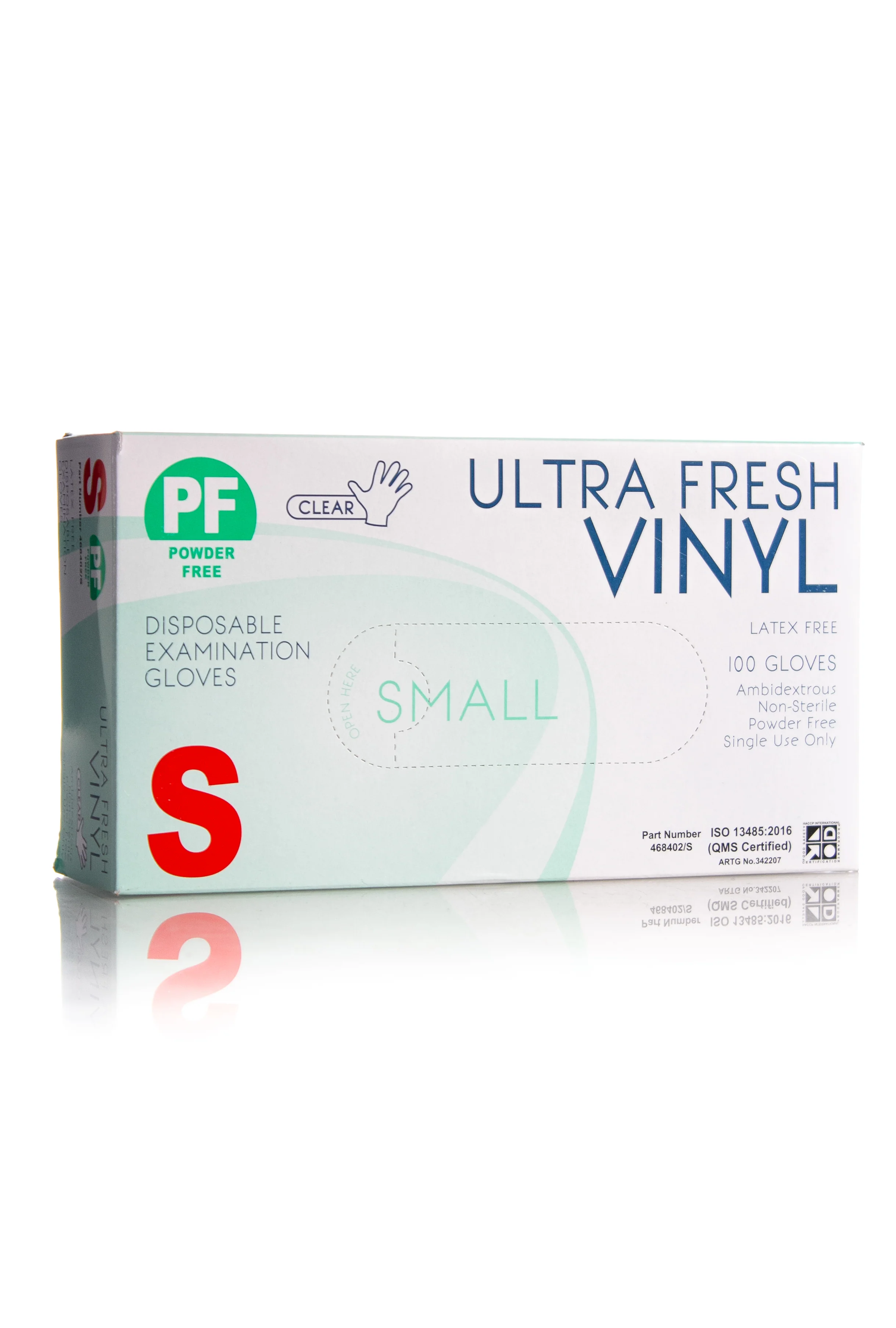 ULTRA FRESH VINYL LATEX FREE POWDER FREE GLOVES 100 GLOVES - SMALL