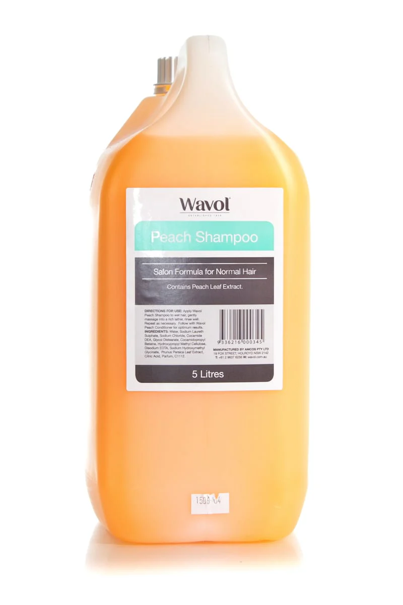 WAVOL Peach Shampoo | Various Sizes - Image 2